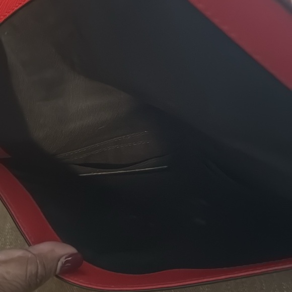 Red/Orange Rebecca Minkoff Envelope Clutch - Picture 3 of 7